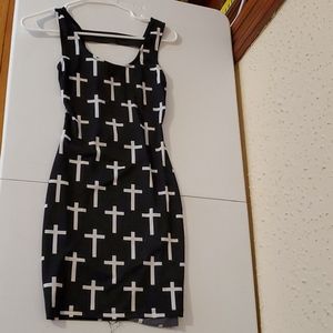 Black and white cross dress